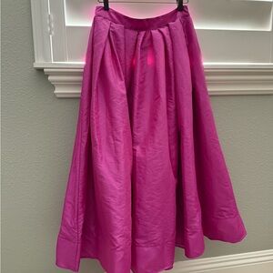 Free People Fuchsia Zip-Up Skirt NWOT